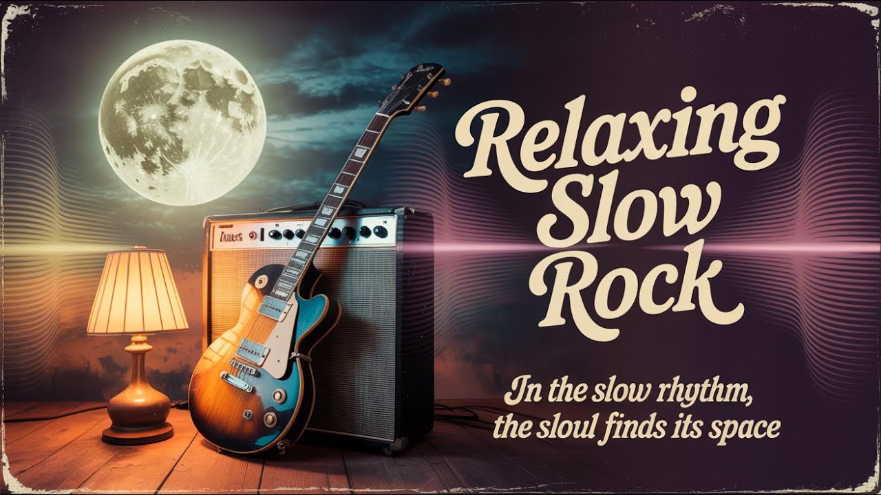 Night Time Slow Rock Guitar | Instrumental Music for Deep Relax