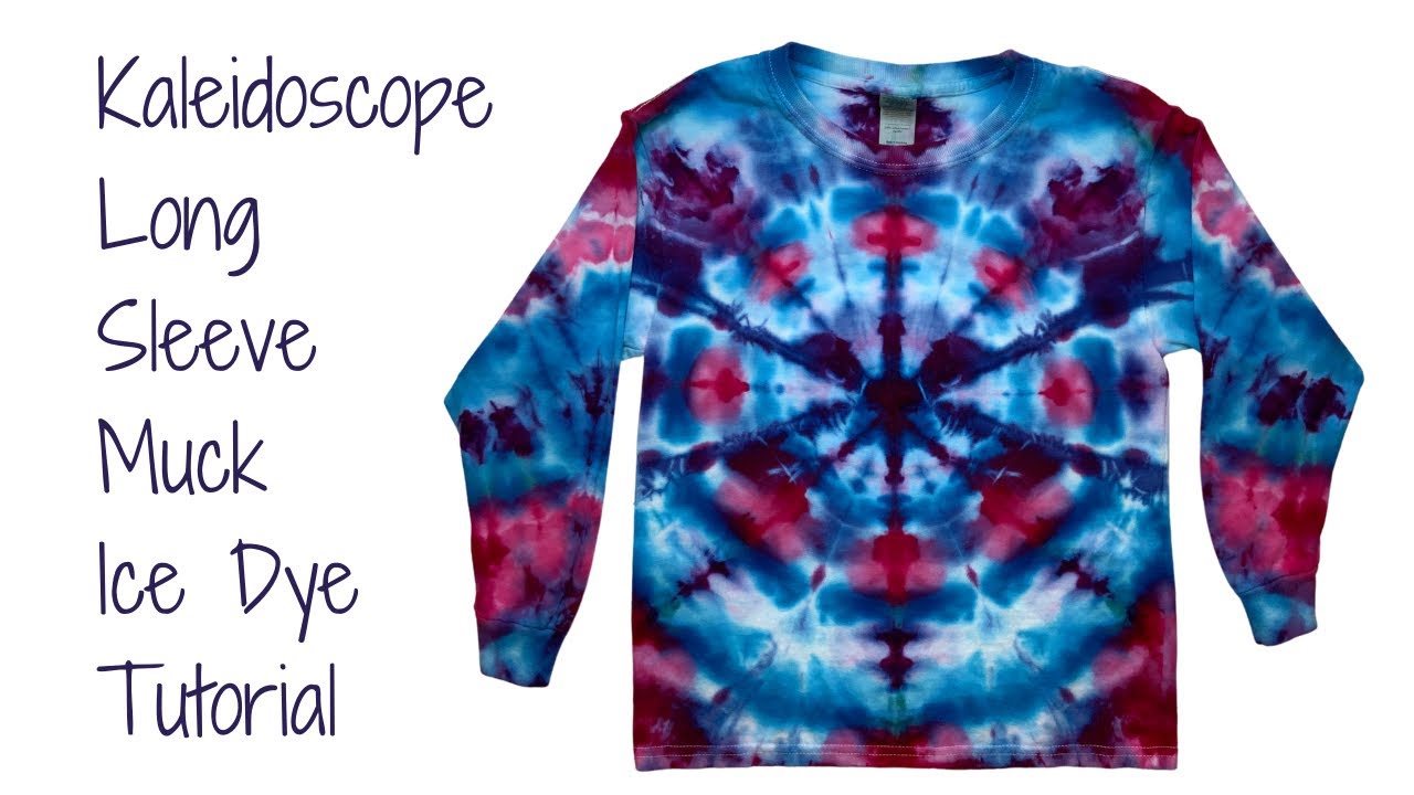 Tie-Dye Pattern: Kaleidoscope Long Sleeves Muck Ice Dye