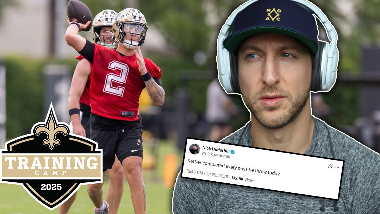 Spencer Rattler DOMINATES Again at Saints Training Camp | James Skrmetta Reacts
