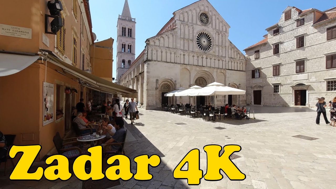 Walk around Zadar Croatia. [4K]