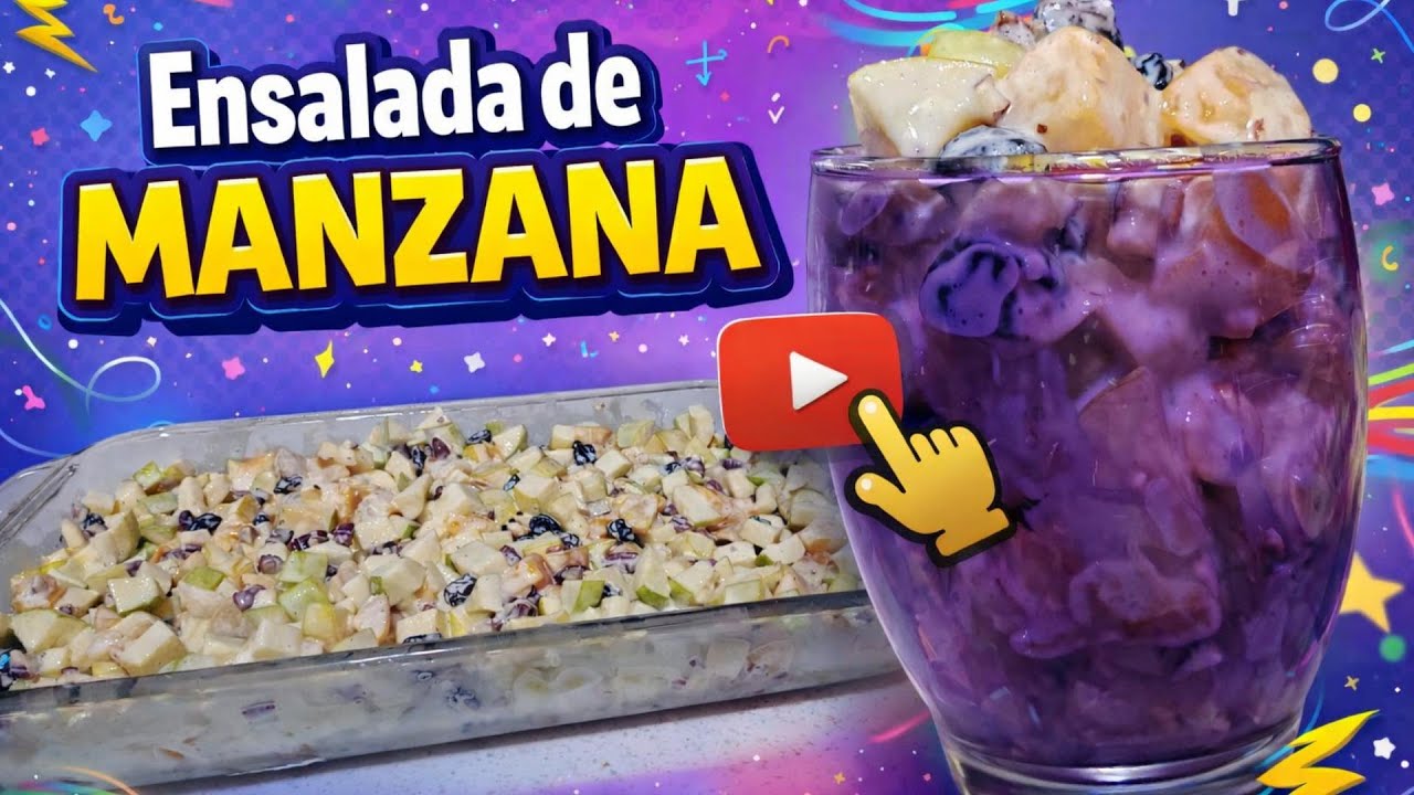 Ensalada de Manzana, fácil y rapida.