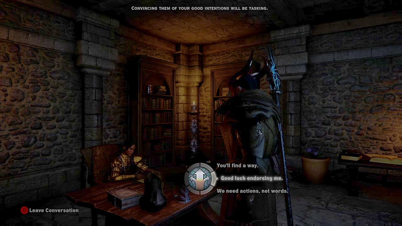 Dragon Age: Inquisition - Josephine asks about a Qunari Inquisitor (Mage)