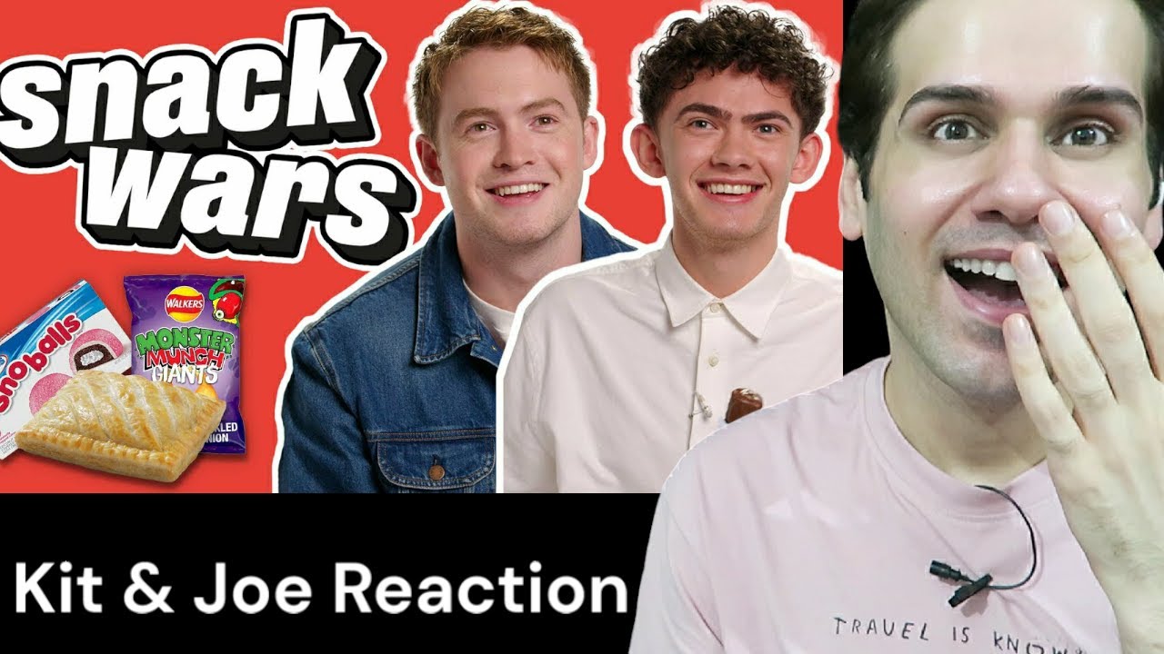 Joe Locke & Kit Connor Rate English and USA Food | Snack Wars (Heartstopper Season 3) Reaction