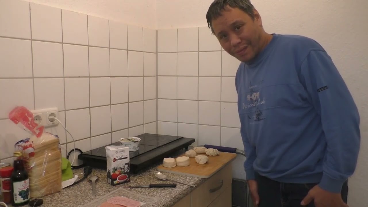 Pizza Brötchen aus dem  Air Fryer