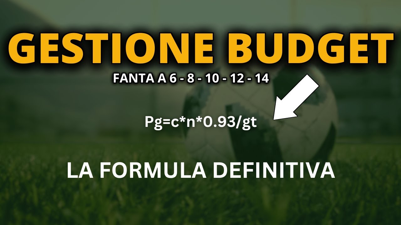 Come dividere e gestire il budget (il modo corretto e matematico) per creare la squadra più forte