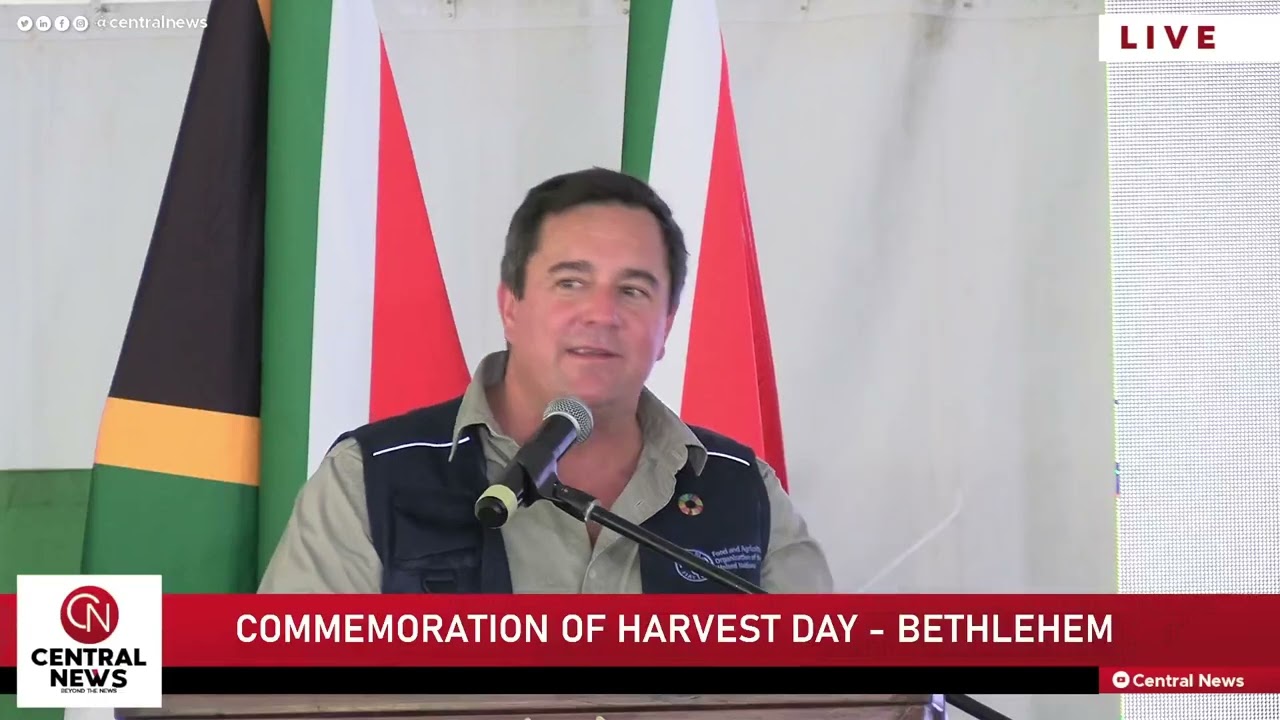 Minister of Agriculture responds to farmers at the commemoration of Harvest day in Bethlehem.
