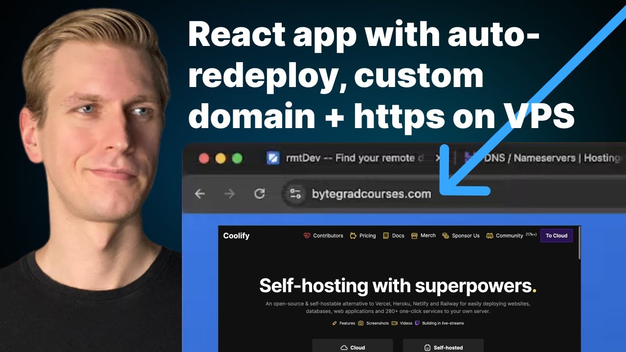Развертывание React (Vite) на VPS с помощью Coolify (+ пользовательские домены, SSL, автоматическ...