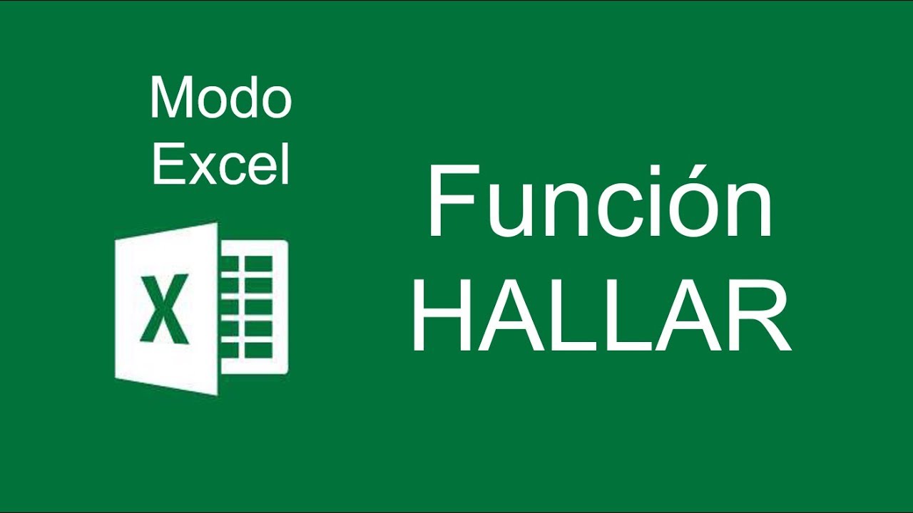 Funci&oacute;n HALLAR - Modo Excel 12016