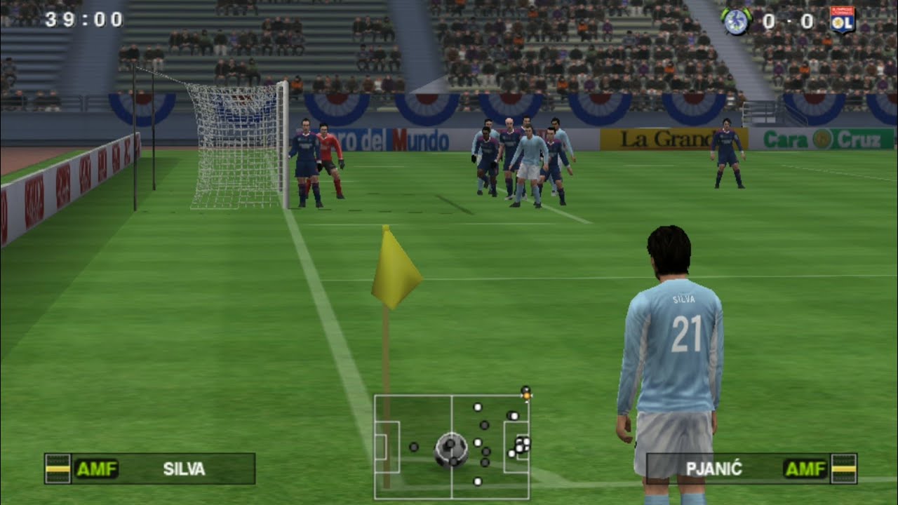 WE 2012: Manchester City vs Lyon | World Soccer Winning Eleven 2012 | PPSSPP Android #24
