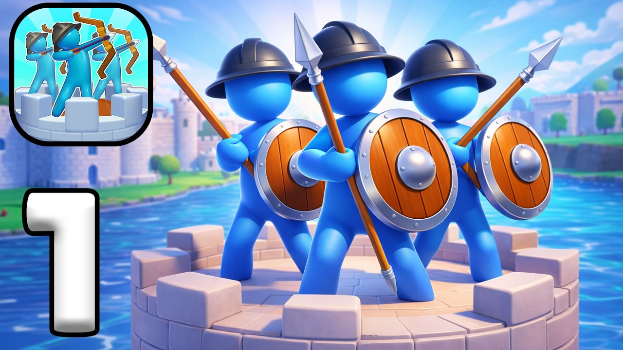 Archery Bastions 🏹 Castle War Defense: прохождение игры, часть 1, эпические сражения (Android/iOS)