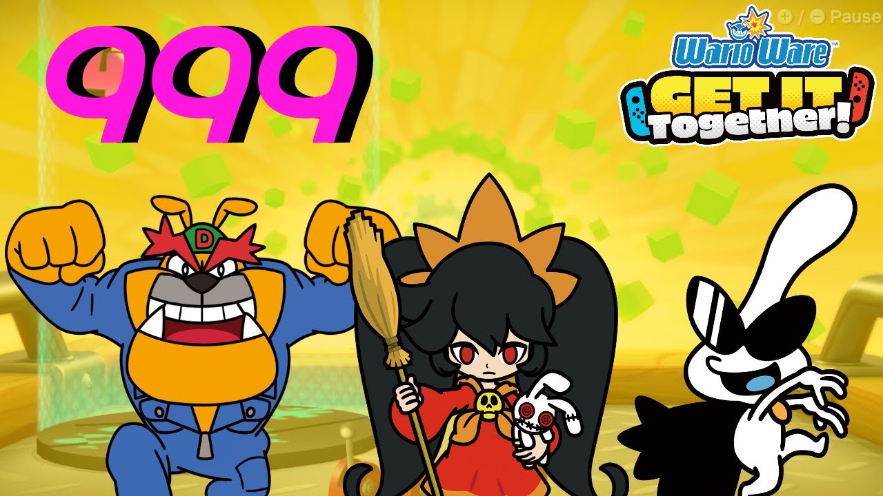 WarioWare: Get It Together! - Remix - Limited Crew - Score: 999 (Tied WR)