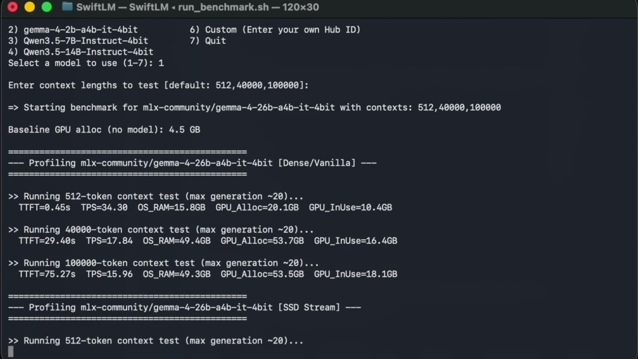 How to Inference Gemma 4 Locally on Mac (M1 8GB to M5 MAX) with SwiftLM
