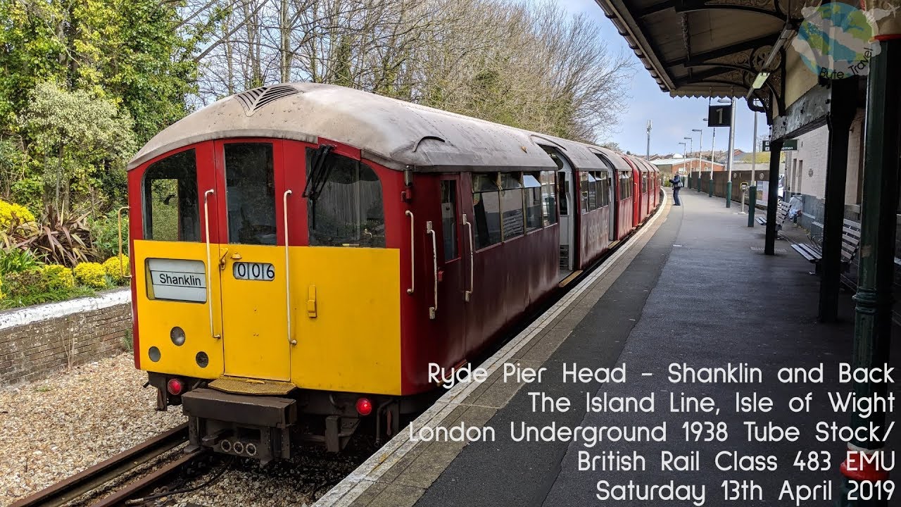 Ryde to Shanklin and Back, Isle of Wight: Complete Train Journey, London Underground 1938/Class 483