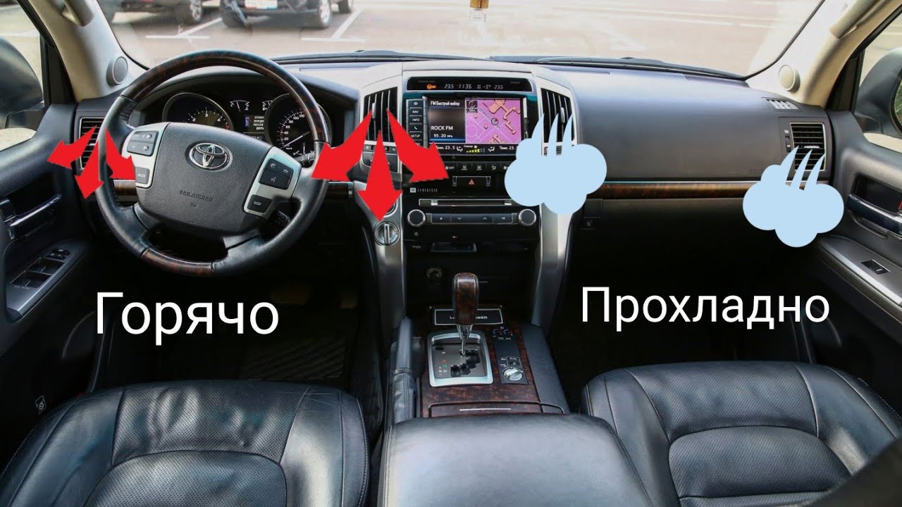 Toyota Land cruiser 200 половина печки не греет, промывка не помогла.
