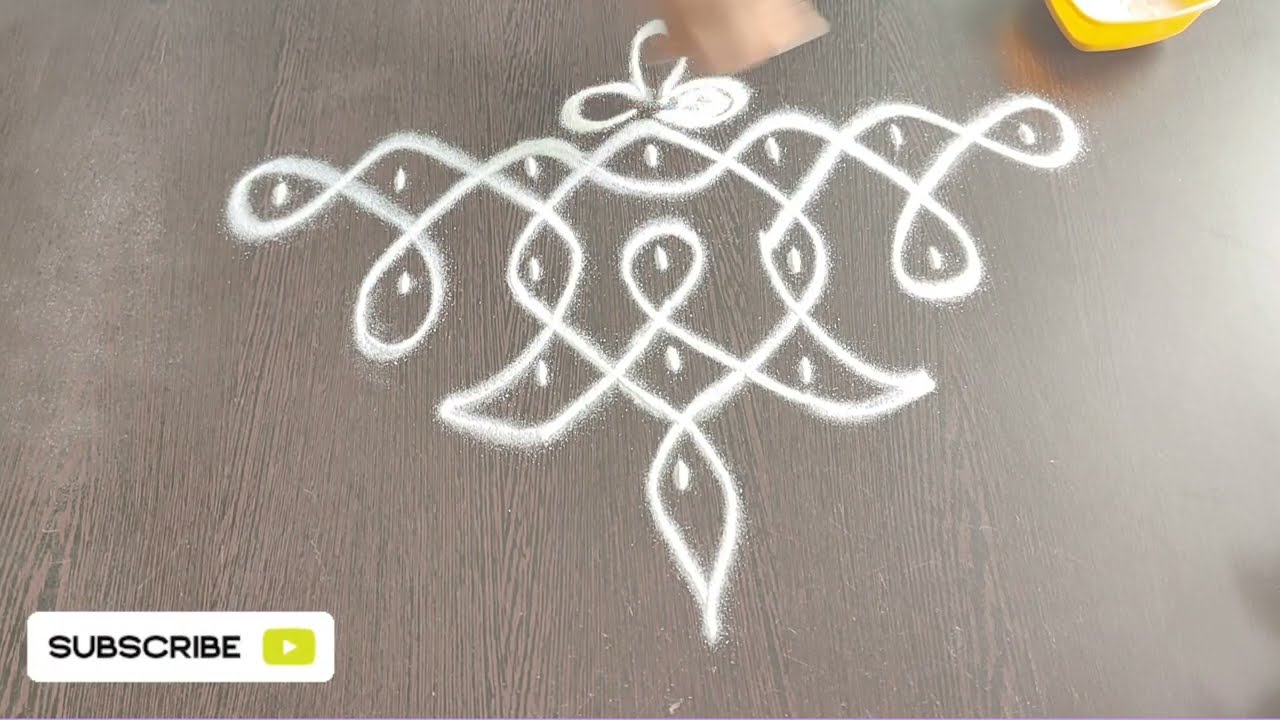 Simple and easy rangolis with dots 2 rangolis in 1 video🌟#rangoli #KV creations rangoli & cooking 🔪🍳