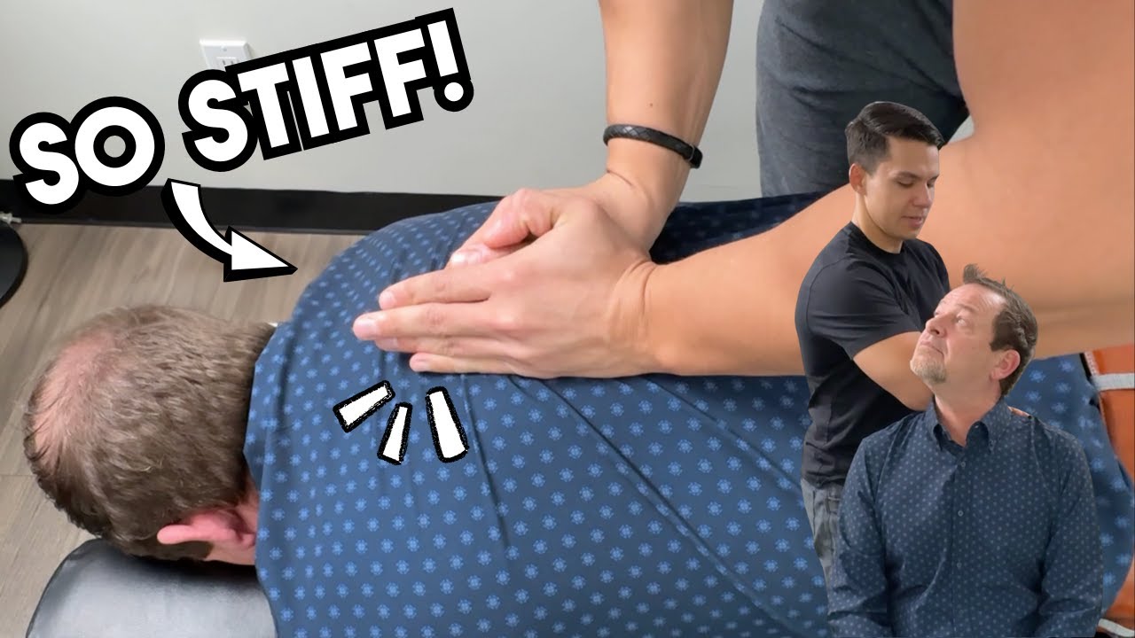 His last Chiro COULDN’T CRACK HIM - Chiropractic Treatment & Cracks