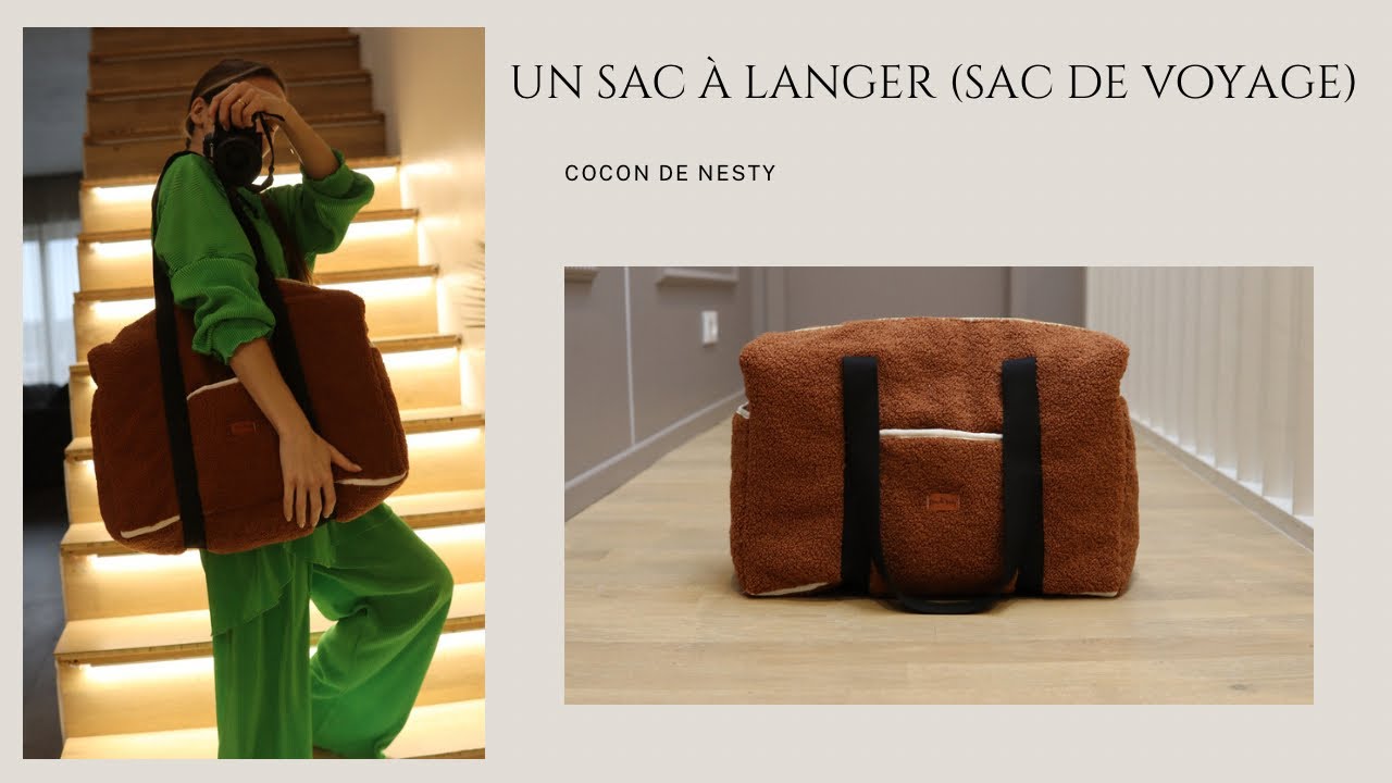 Sac à langer couture, sac de voyage tutoriel