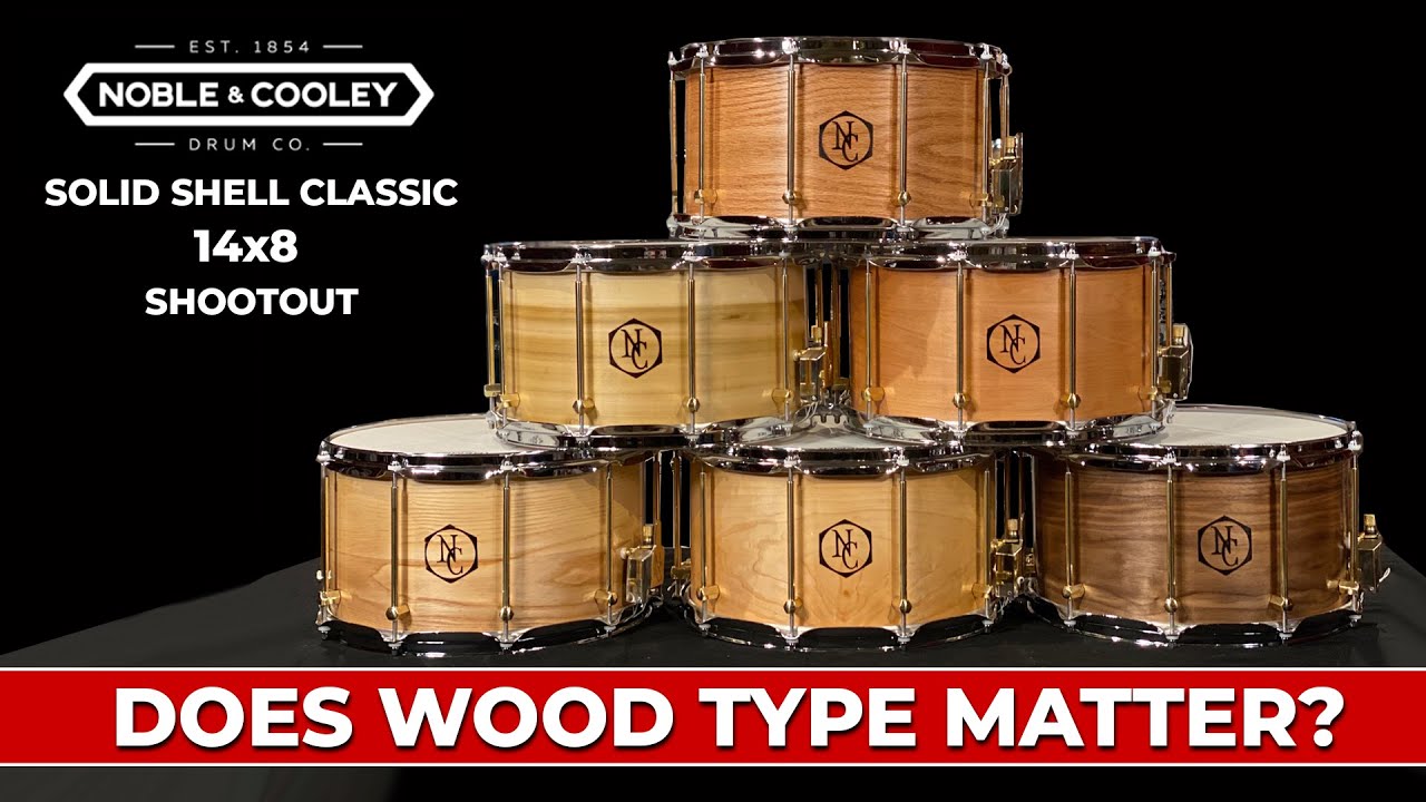 Noble & Cooley Solid Snare Drums - Six 14x8 Wood Shells Compared