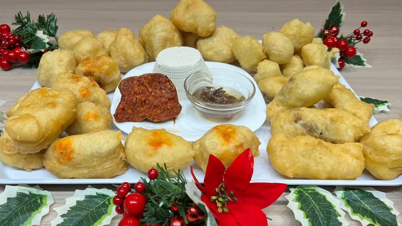 CRISPELLE RIPIENE SOFFICI E IRRESISTIBILI UNA TIRA L' ALTRA! ANTIPASTO VIGILIA DI NATALE - APERITIVO