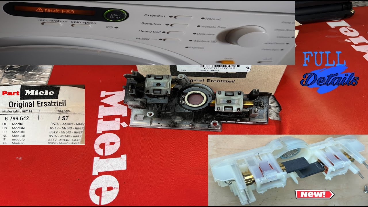 how to fix Miele washer F53 code