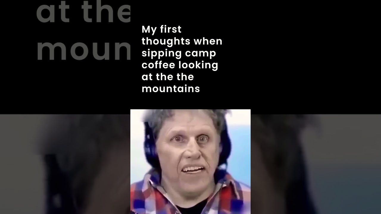 Those mountains give me zen thoughts #outdoorlife #memes #backpacking #hikingadventure #outdoorsy