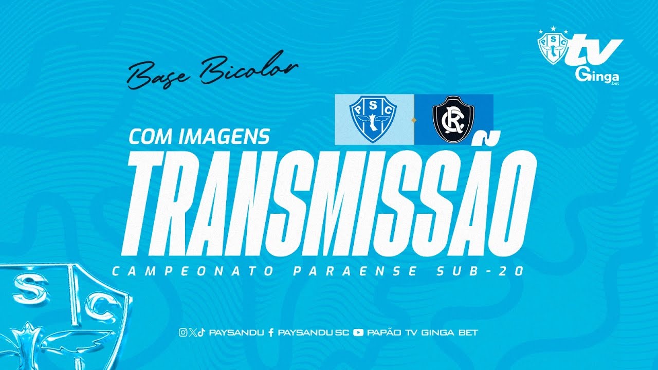 #Pap&atilde;oTVGingaBet: PAYSANDU x REMO (AO VIVO E COM IMAGENS) PARAENSE SUB-20 2025