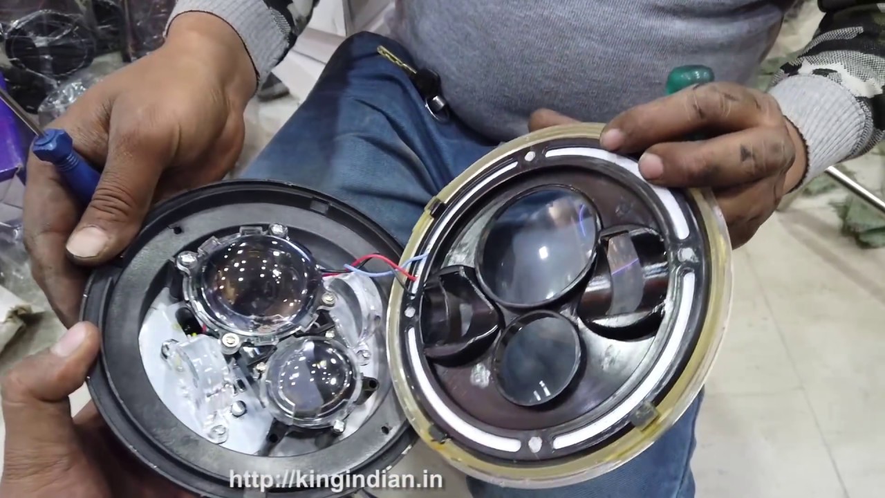 WHAT IS INSIDE IN A ROYAL ENFIELD LED HEADLIGHT - King Indian - King Indian