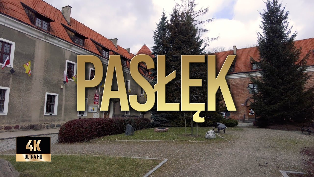Pasłęk | Zima 2022 | Spacer po Pasłęku | Binaural Audio 🎧 [4k]