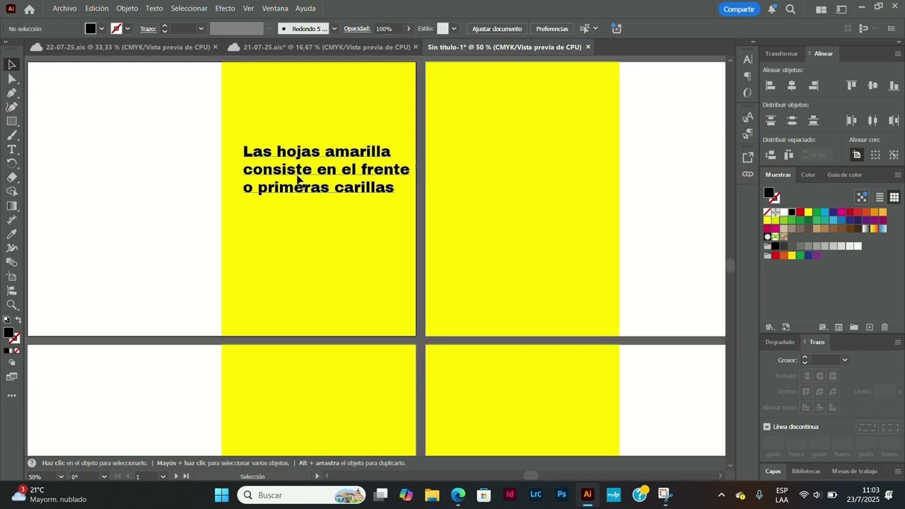 Compaginar libro A5 en Adobe illustrator