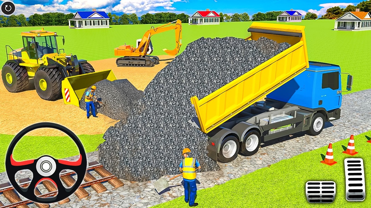 👷🏻City Bridge Construction Simulator 🚧 - Heavy JCB Games 2025 - Android Gameplay