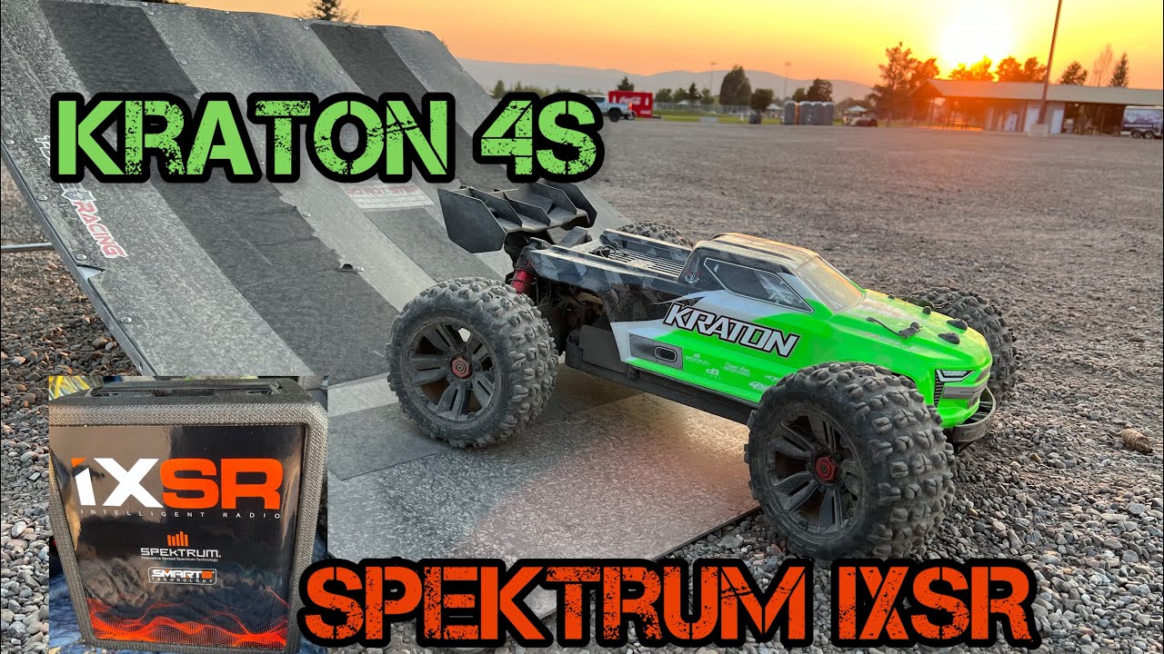 Arrma Kraton 4s 2-2.5 Spektrum IXSR first use bash and run