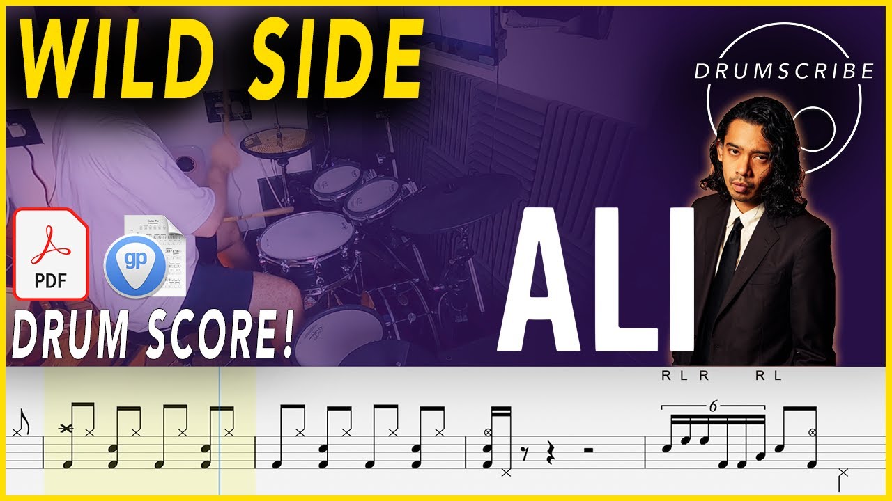Wild Side - ALI | DRUM SCORE Sheet Music | #316 DRUMSCRIBE