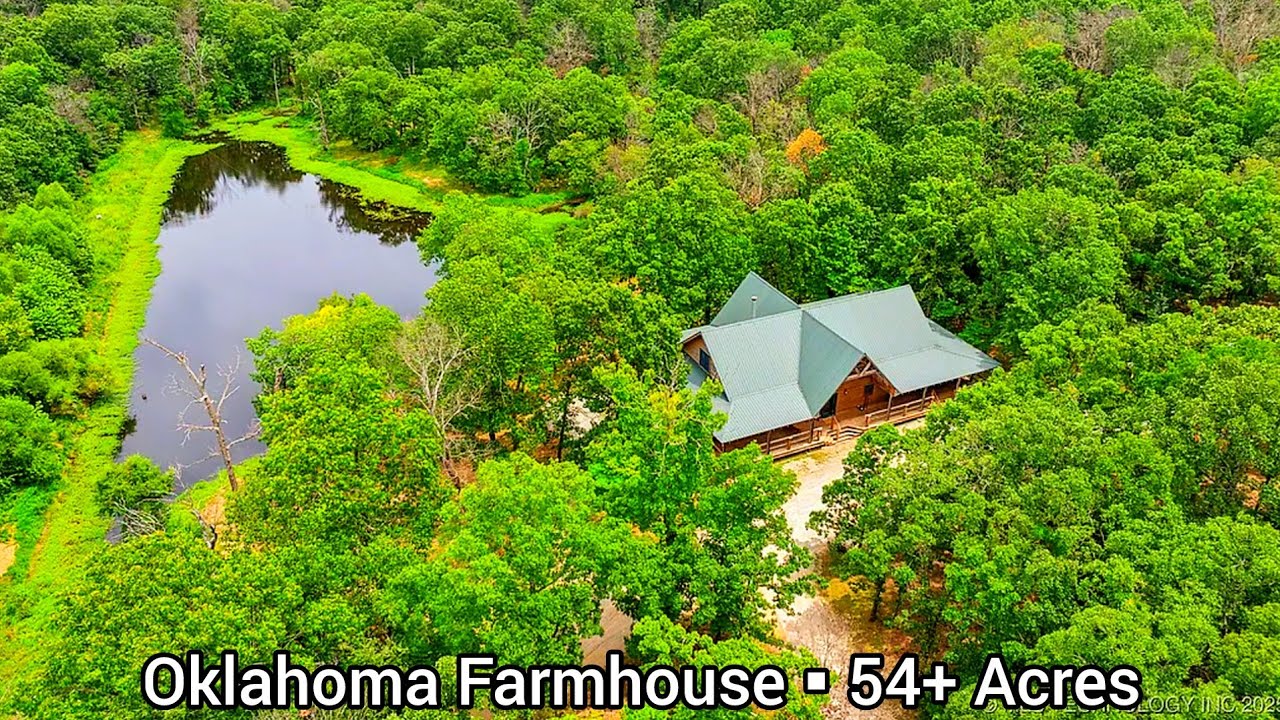 Oklahoma Farmhouse For Sale | 54+ Acres | Oklahoma Ranches For Sale | Oklahoma Real Estate