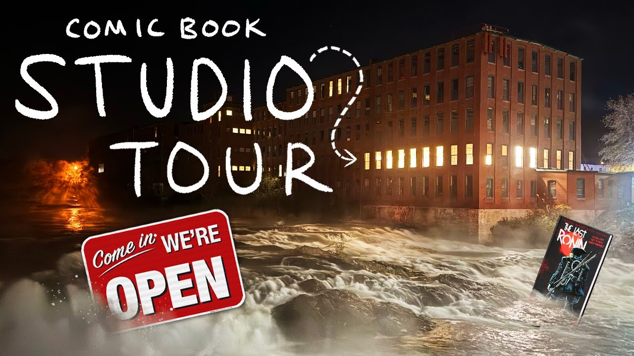 My Dream Studio — Inside TMNT COMIC ARTIST'S 100+ Year Old Maine Mill