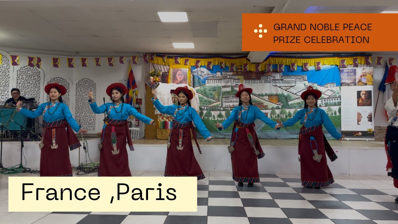 PARIS Noble peace Prize Celebration #france #tibetanvlogger 