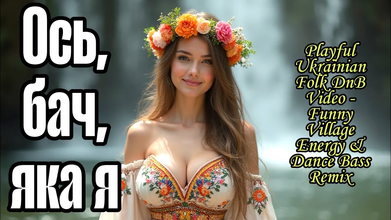 Ось, бач, яка я | 😂 Playful Ukrainian Folk DnB Video | Funny Village Energy & Dance Bass Remix