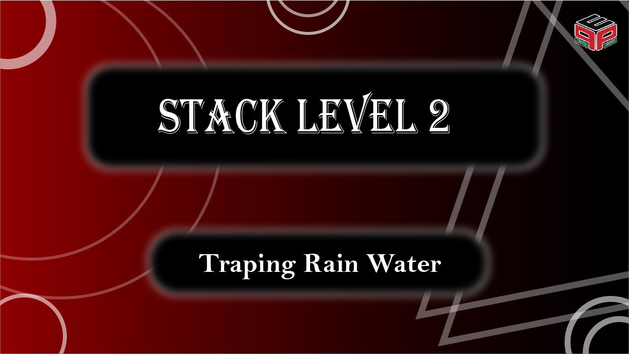 Traping Rain Water