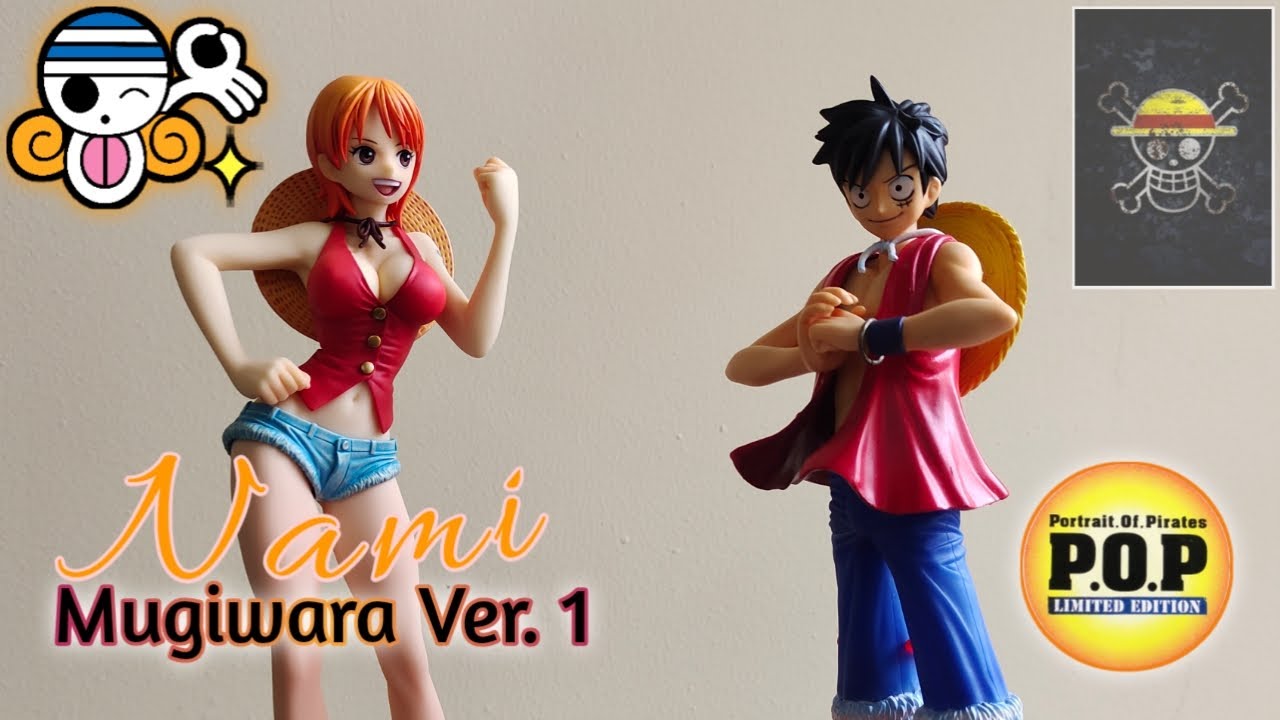 Portrait of Pirates POP Nami Mugiwara Version 1 ft. POP original series Luffy , Zoro & POP NEO Sanji