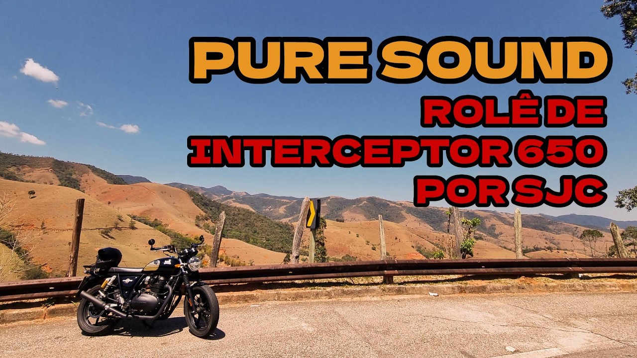 SÓ O RONCO DA MOTO em São José dos Campos/SP | RE INTERCEPTOR 650 #royalenfield #motovlog
