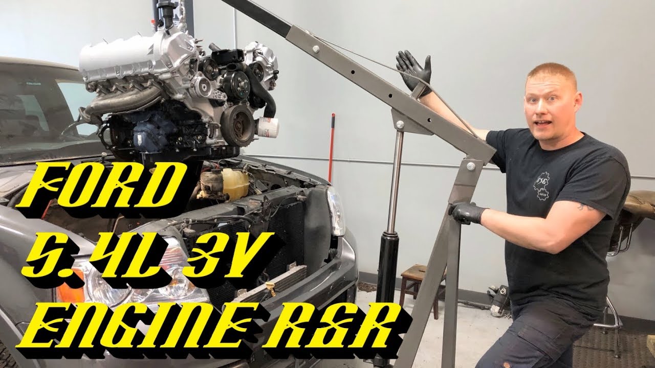 Ford 5.4L 3v Triton Engine Removal & Installation Part 1 of 2: Removing The Engine