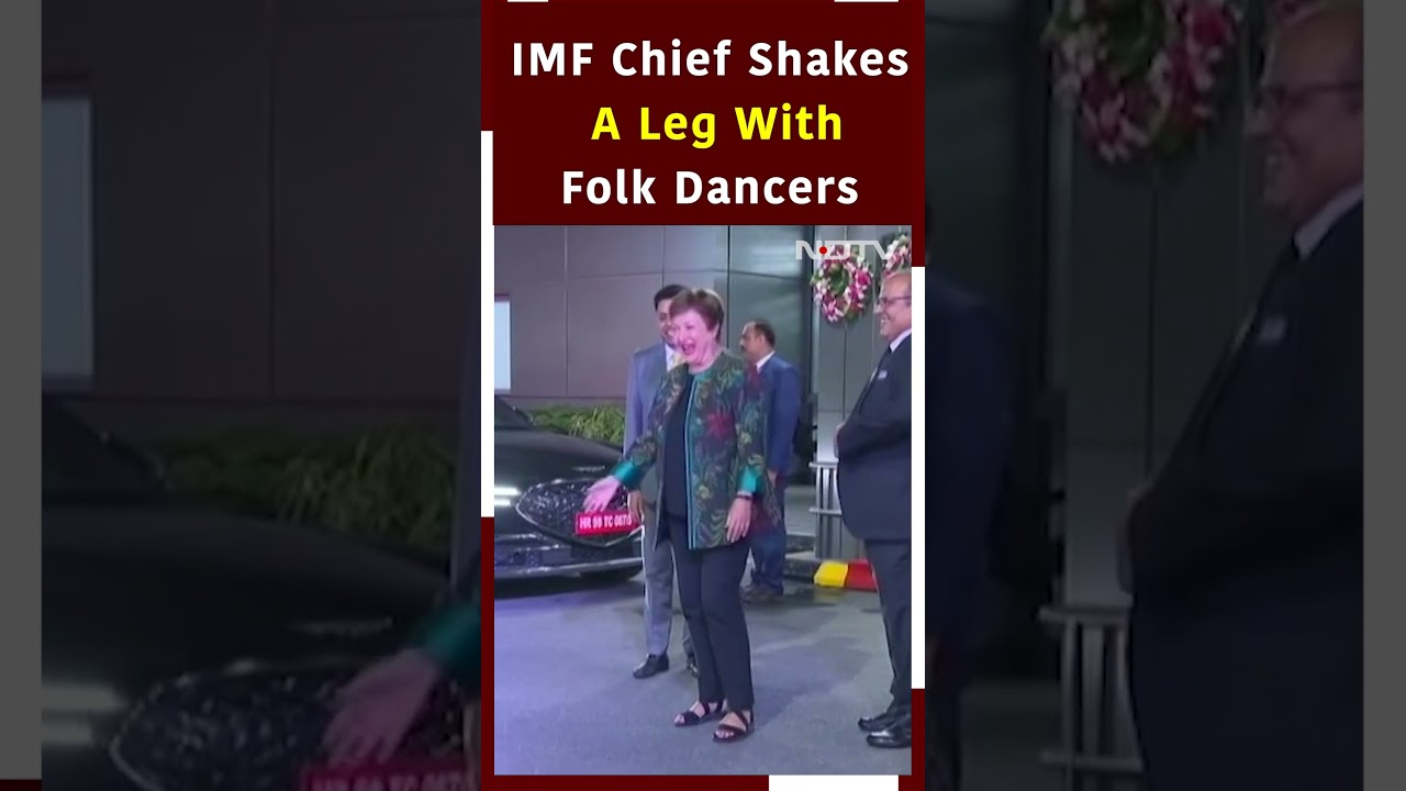 G20 Summit | IMF Chief Arrives In Delhi For G20 Summit, Enthralled By Welcome Dance