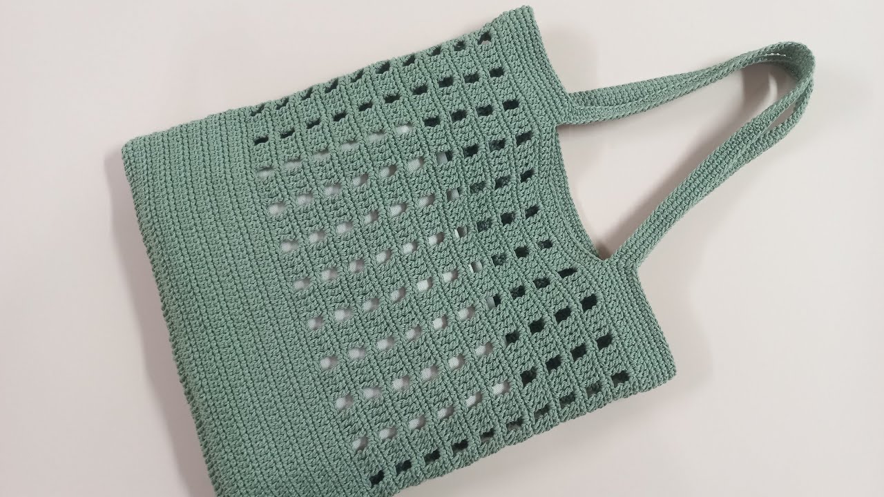 Hướng dẫn móc len - Móc túi tote xinh ! Crochet tote bag !