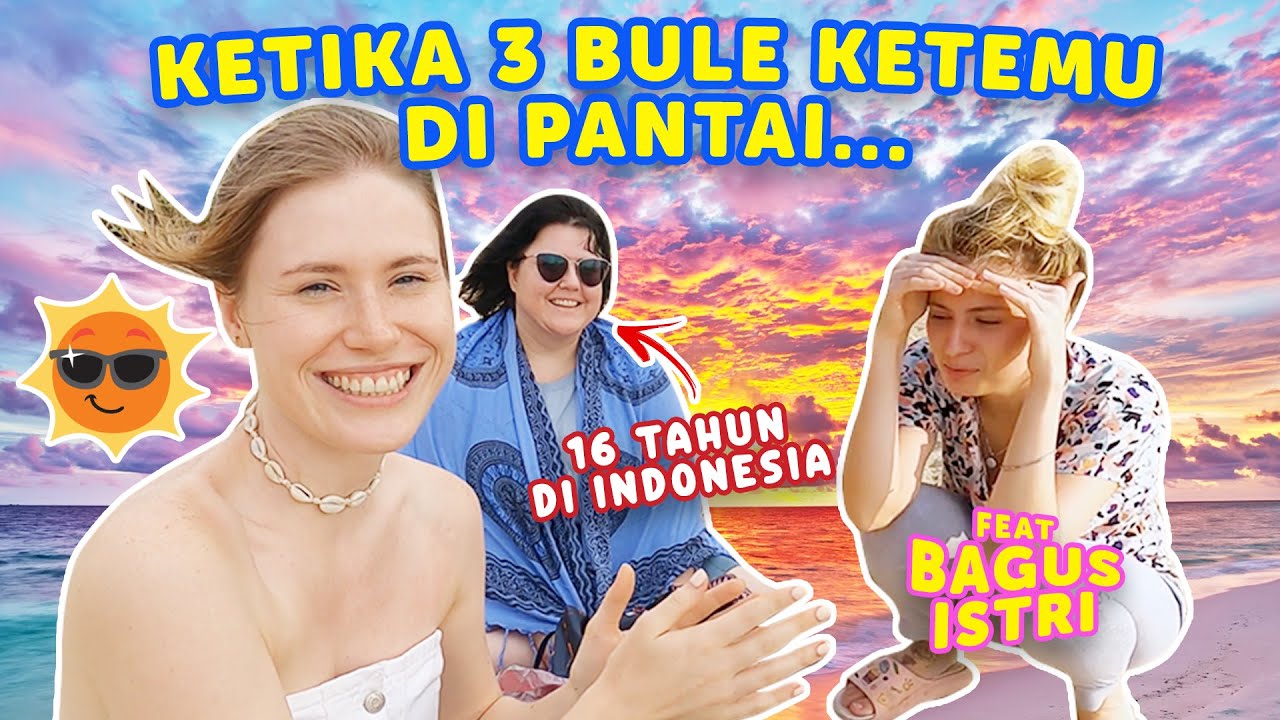 TIGA BULE BERJEMUR DI PANTAI INDONESIA//TANJUNG LESUNG//PANTAI BODUR 🌴