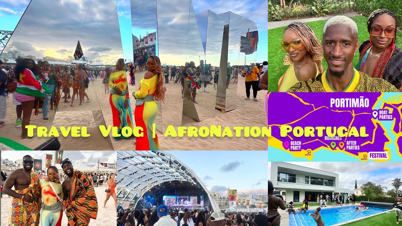 🇵🇹 Portugal Travel Vlog| AFRONATION 2025 FESTIVAL, TEMS, HOUSE PARTY, PIANO STAGE
