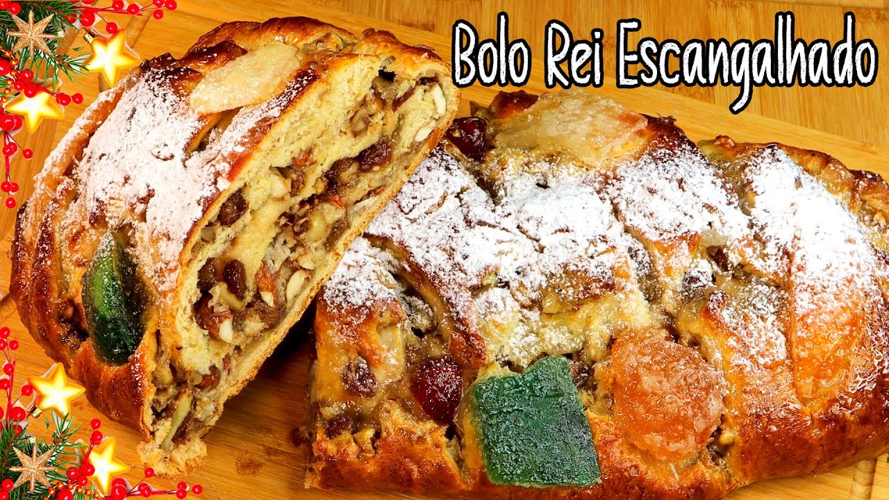 A Minha Receita de Bolo Rei Escangalhado, Guloso, Fofo e Recheado!