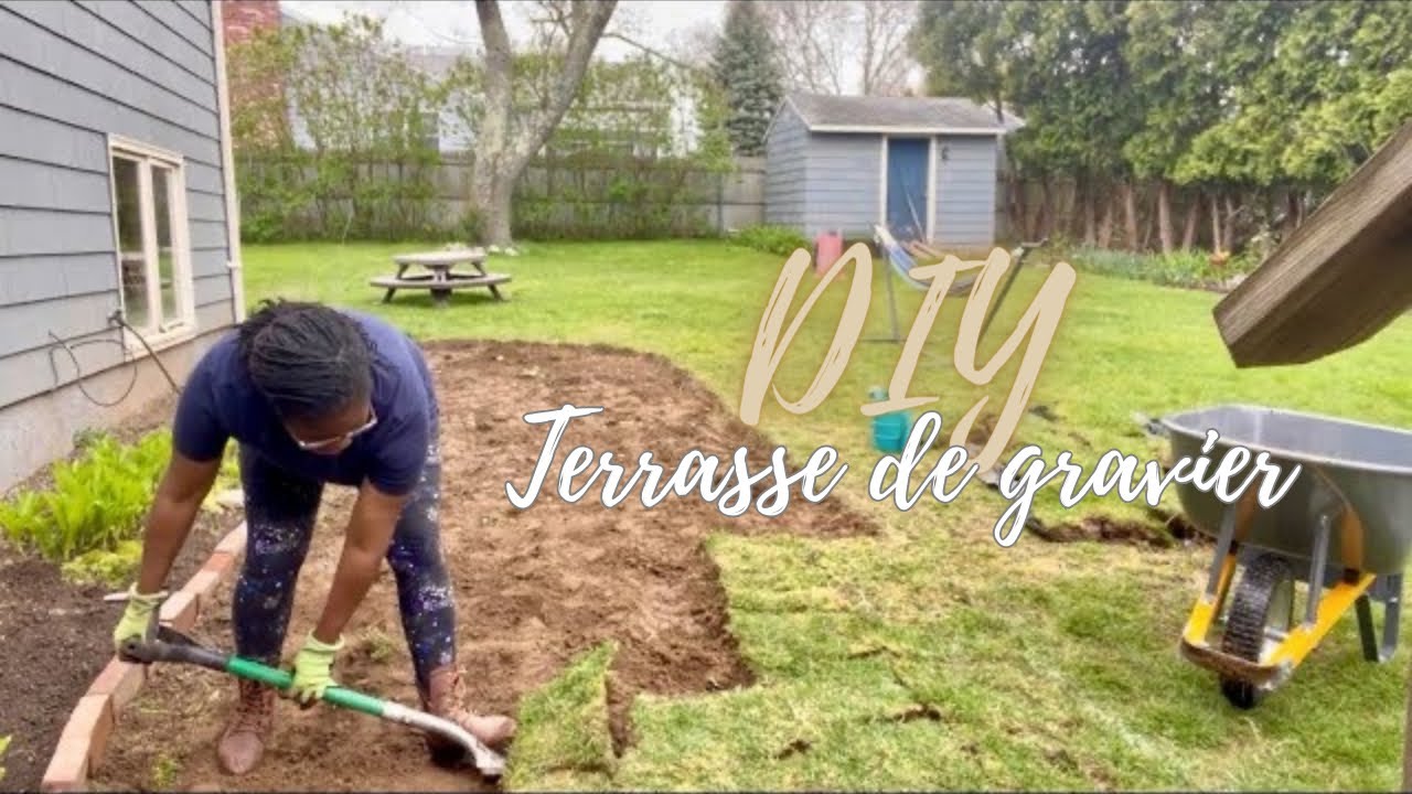 J’ai créé une terrasse de gravier toute seule (pour moins de 200 euros) | DIY Gravel Patio