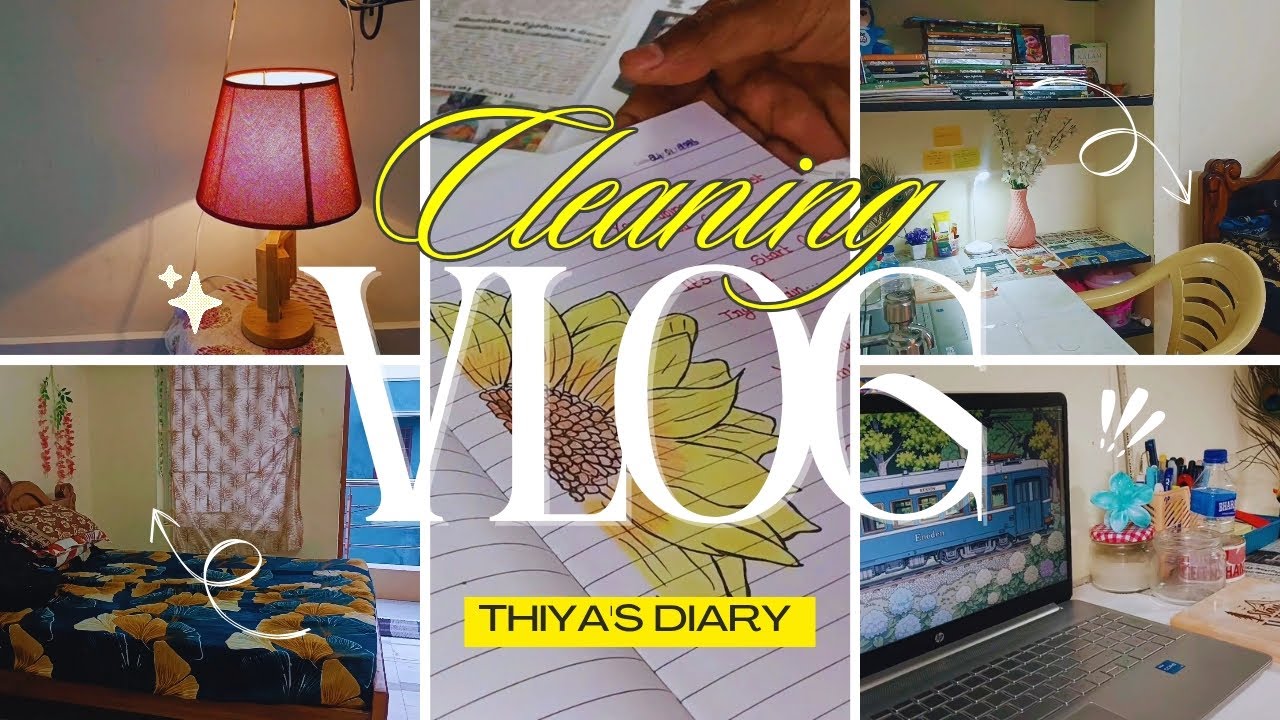 Vlog#16 Study Place 📚 Cleaning Vlog 🧹🤧 ASMR 🌷✨ #study #cleaning #asmr #vlog #yt 