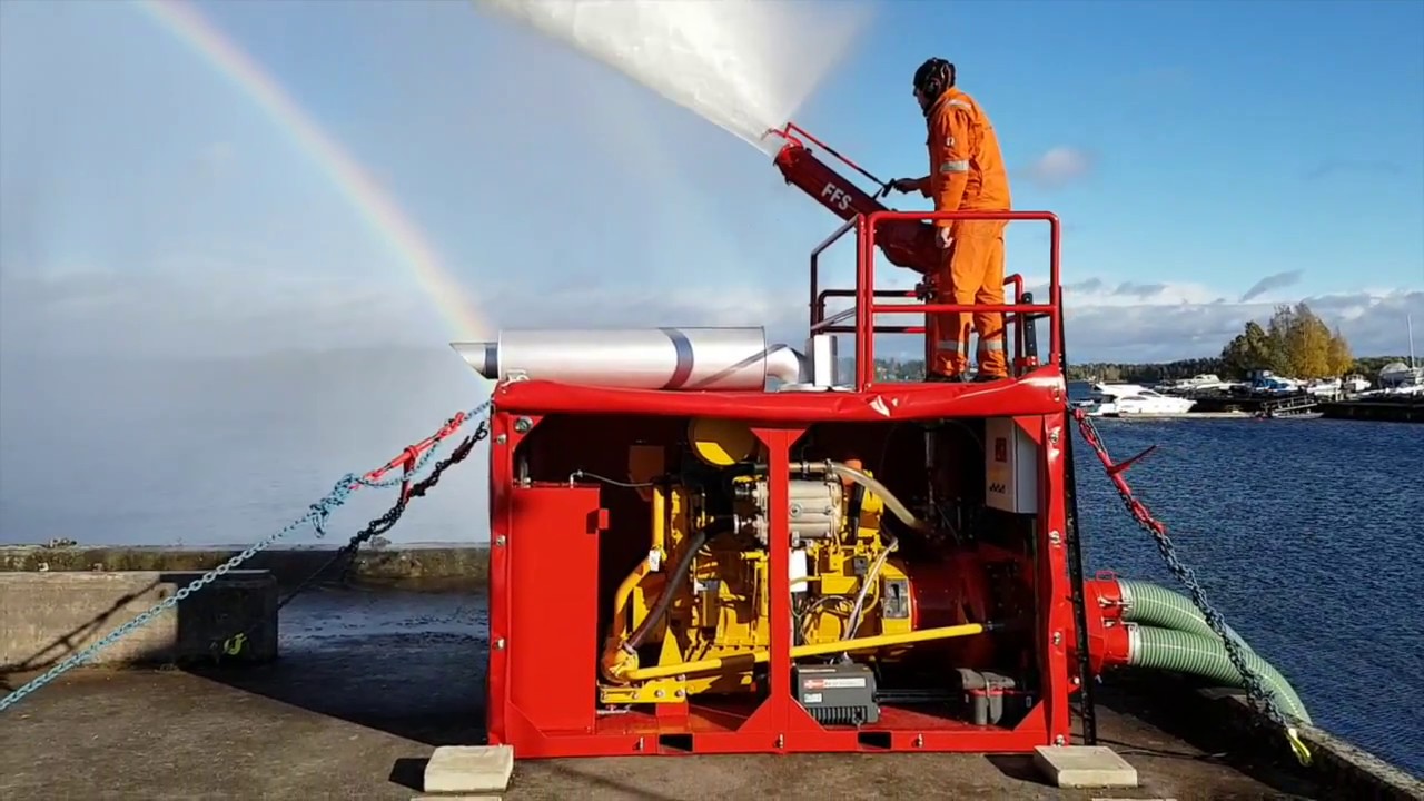 Portable fire fighting unit