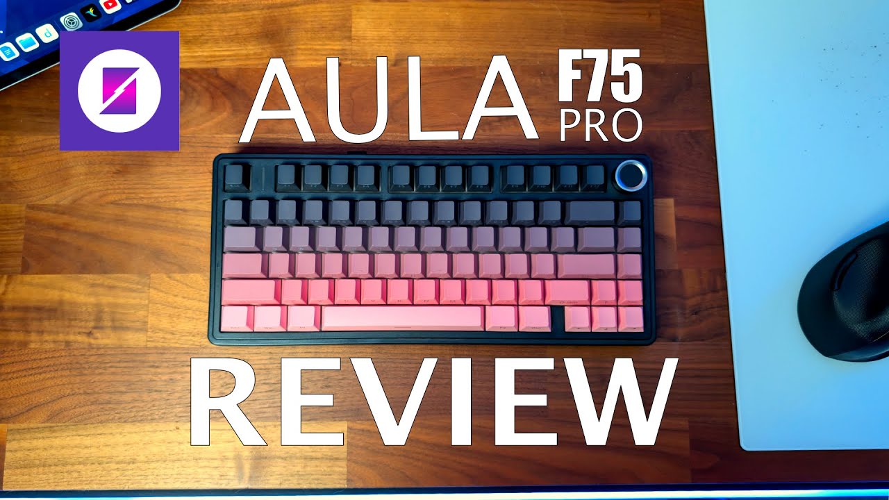 Обзор механической клавиатуры AULA F75 Pro: черный и розовый цвета на вашем рабочем столе
