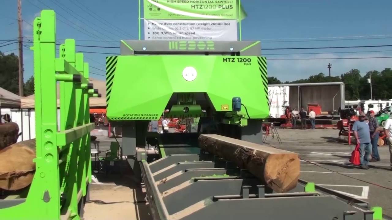 MEBOR Горизонтальный ленточнопильный станок HTZ 1200 PLUS, распиловка дуба